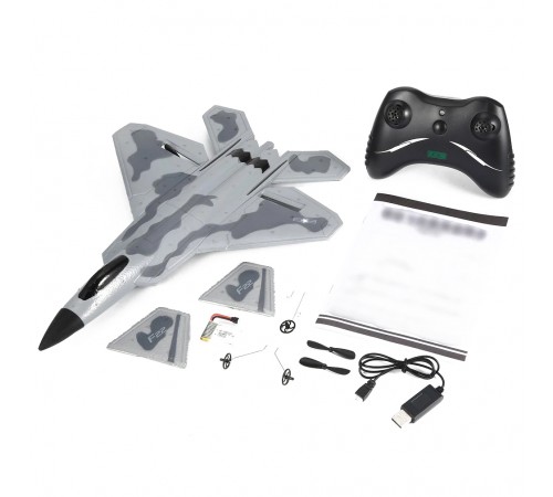 Радиоуправляемый самолет для начинающих F22 Raptor 2.4G - FX822 Радиоуправляемый самолет для начинающих F22 Raptor 2.4G - FX822