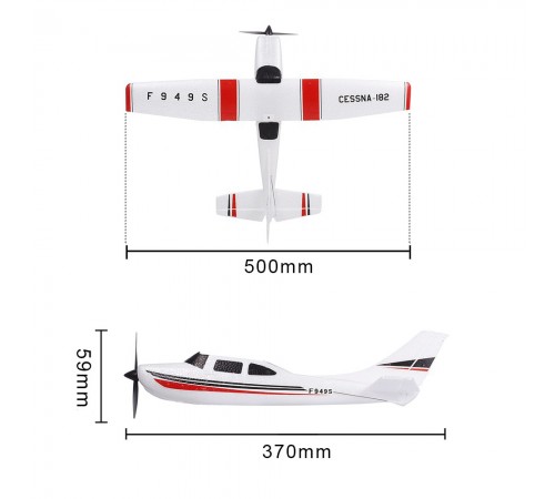 Радиоуправляемый самолет WL Toys F949S Cessna 182 6-AXIS GYRO 2.4G - WLT-F949S Радиоуправляемый самолет WL Toys F949S Cessna 182 6-AXIS GYRO 2.4G - WLT-F949S