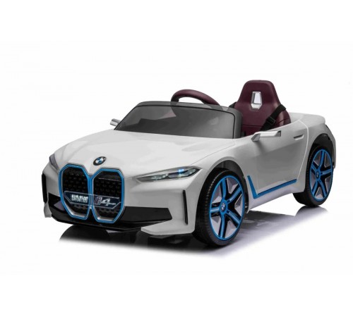 Детский электромобиль BMW I4 (полный привод, 12V) - JE1009-WHITE Детский электромобиль BMW I4 (полный привод, 12V) - JE1009-WHITE