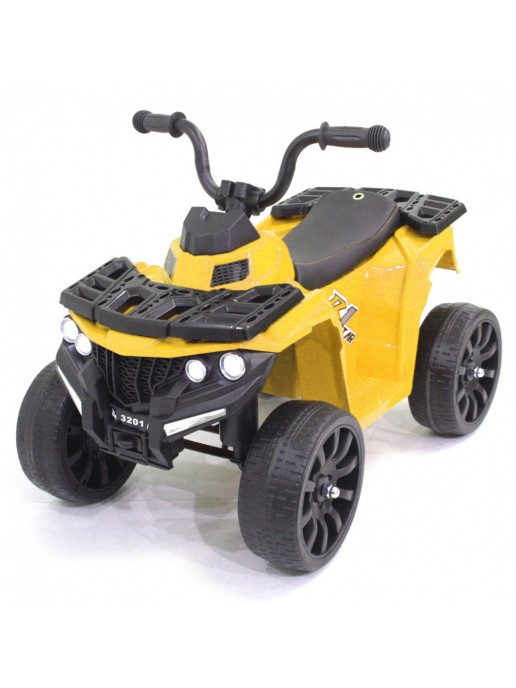 Детский квадроцикл R1 на резиновых колесах 6V - 3201-YELLOW