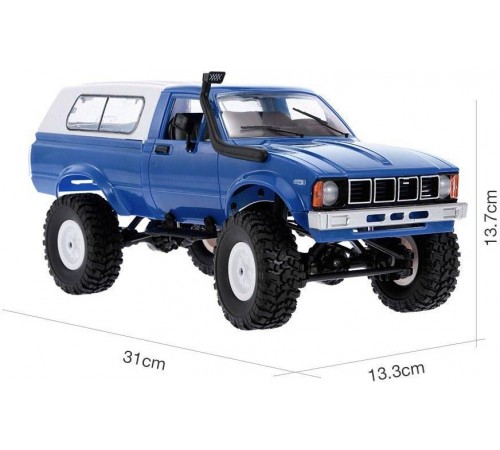 Радиоуправляемая машина WPL пикап Hilux (синяя) 4WD 2.4G 1:16 RTR - WPLC-24-BLUE Радиоуправляемая машина WPL пикап Hilux (синяя) 4WD 2.4G 1:16 RTR - WPLC-24-BLUE