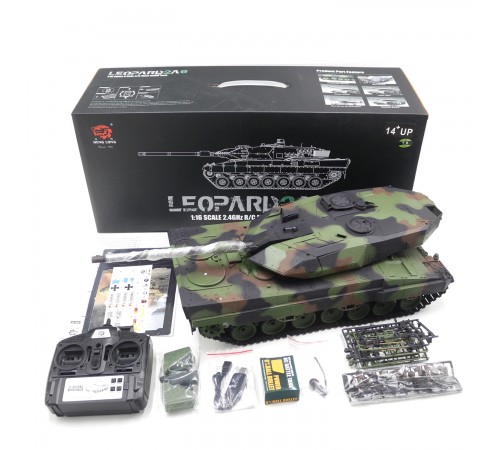 Радиоуправляемый танк Heng Long Leopard 2A6 V7.0 1:16 - HL-3889-1-V7 Радиоуправляемый танк Heng Long Leopard 2A6 V7.0 1:16 - HL-3889-1-V7