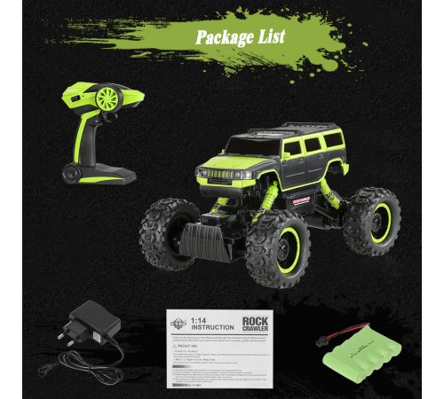 Радиоуправляемый краулер Rock Crawler Hummer 4WD RTR 1:14 2.4G - HB-P1403 Радиоуправляемый краулер Rock Crawler Hummer 4WD RTR 1:14 2.4G - HB-P1403
