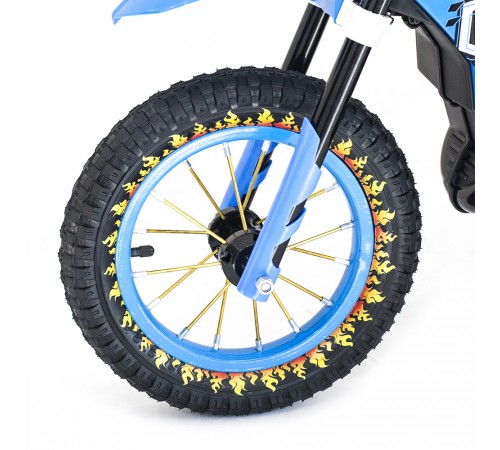 Детский кроссовый электромотоцикл Qike TD Blue 6V - QK-3058-BLUE Детский кроссовый электромотоцикл Qike TD Blue 6V - QK-3058-BLUE