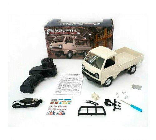 Радиоуправляемый японский белый грузовичок WPL Suzuki Carry ST90 1:16 - WPLD-12MINI Радиоуправляемый японский белый грузовичок WPL Suzuki Carry ST90 1:16 - WPLD-12MINI