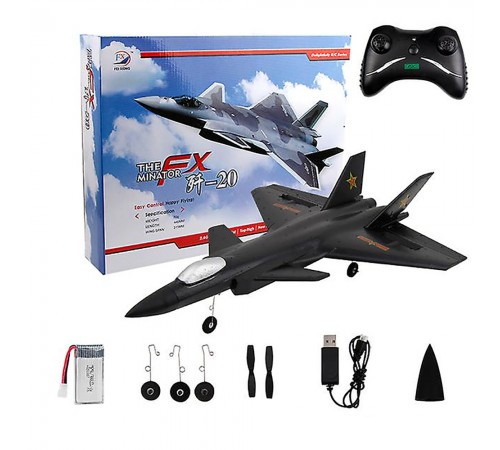 Радиоуправляемый самолет Fei Xiong J-20 RTF 2.4G - FX830-BLACK Радиоуправляемый самолет Fei Xiong J-20 RTF 2.4G - FX830-BLACK
