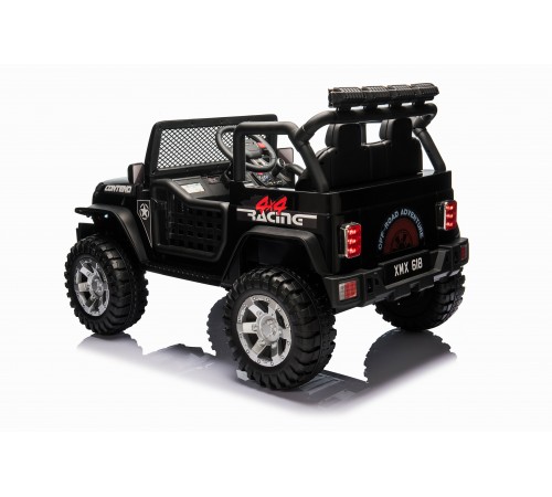 Детский электромобиль джип XMX с полным приводом (черный, EVA, 12V) - XMX618-4WD-BLACK