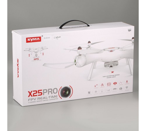 Радиоуправляемый квадрокоптер Syma X25Pro WiFi FPV, GPS RTF 2.4G - X25PRO Радиоуправляемый квадрокоптер Syma X25Pro WiFi FPV, GPS RTF 2.4G - X25PRO