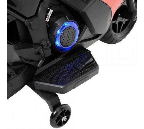 Детский электромотоцикл Kawasaki Ninja (12V, EVA, спидометр, ручка газа) - DLS07-BLACK
