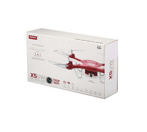 Радиоуправляемый квадрокоптер Syma X5UW-720P с HD FPV Wi-Fi камерой 2.4G - X5UW-720P