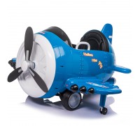 Детский электромобиль - самолет 12V - JJ20201-BLUE