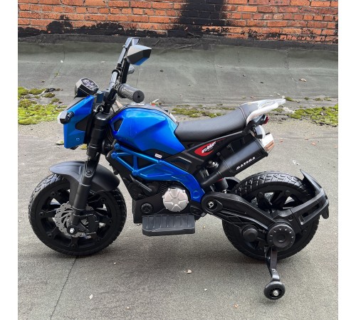 Детский электромотоцикл Harley Davidson (12V, EVA, ручка газа) - DLS01-SP-BLUE Детский электромотоцикл Harley Davidson (12V, EVA, ручка газа) - DLS01-SP-BLUE
