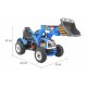 Детский электромобиль трактор на аккумуляторе 12V / синий - JS328A-BLUE