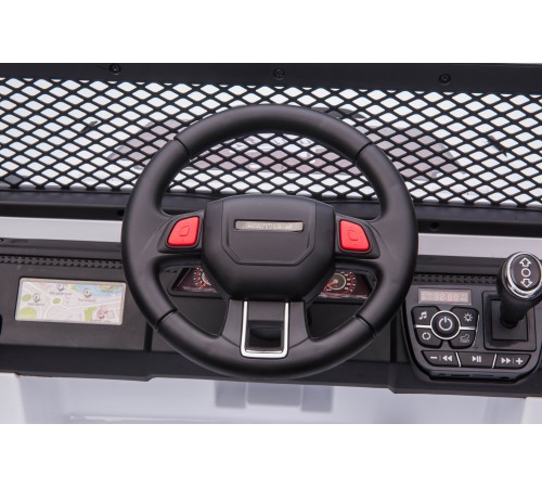 Детский электромобиль джип XMX с полным приводом (черный, EVA, 12V) - XMX618-4WD-BLACK