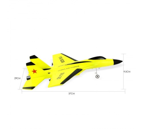 Радиоуправляемый самолет SU-35 для начинающих 2.4G - FX820-YELLOW Радиоуправляемый самолет SU-35 для начинающих 2.4G - FX820-YELLOW