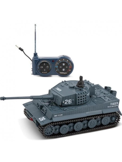 Радиоуправляемый танк Great Wall Tiger (серый, 49MHz, 1:72) - 2117-4