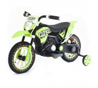 Детский кроссовый электромотоцикл Qike TD Green 6V - QK-3058-GREEN