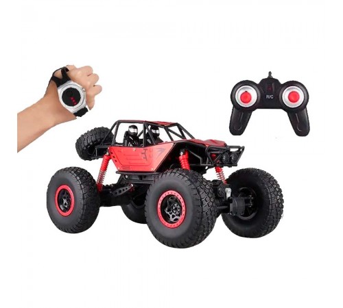 Радиоуправляемый красный краулер MZ 4WD 1:10 (48 см, пульт+часы) - MZ-YY2025-RED Радиоуправляемый красный краулер MZ 4WD 1:10 (48 см, пульт+часы) - MZ-YY2025-RED
