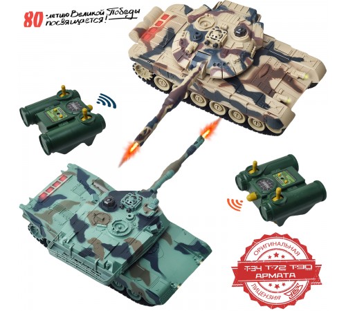 Радиоуправляемый танковый бой (российский T90 + M1 Абрамс США) - RWG99830