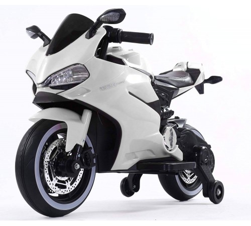 Детский электромотоцикл Ducati White 12V - FT-1628-WHITE Детский электромотоцикл Ducati White 12V - FT-1628-WHITE