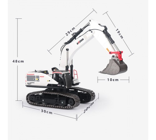 Радиоуправляемый экскаватор белый HUI NA TOYS масштаб 1:14 2.4G - HN1594 Радиоуправляемый экскаватор белый HUI NA TOYS масштаб 1:14 2.4G - HN1594
