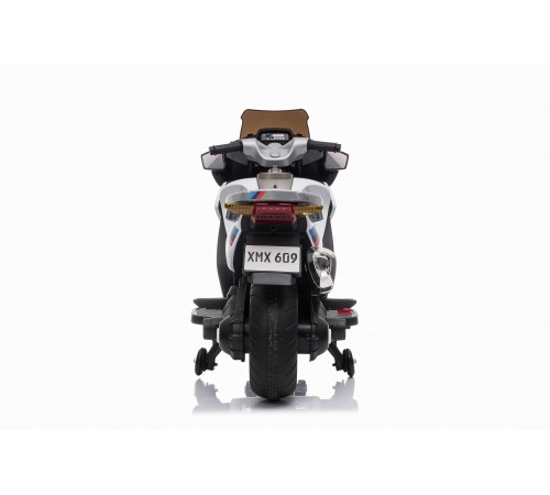 Детский электромотоцикл XMX (белый, EVA, с ручкой газа, 12V) - XMX609-WHITE Детский электромотоцикл XMX (белый, EVA, с ручкой газа, 12V) - XMX609-WHITE