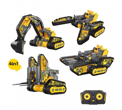 Конструктор 4 в 1 HB TOYS Строительная техника, 176 элементов - HB-SG01 Конструктор 4 в 1 HB TOYS Строительная техника, 176 элементов - HB-SG01