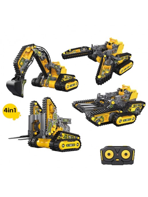 Конструктор 4 в 1 HB TOYS Строительная техника, 176 элементов - HB-SG01