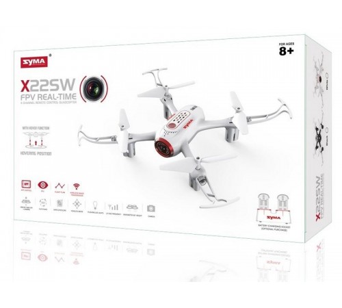 Радиоуправляемый квадрокоптер Syma X22SW FPV RTF 2.4G - X22SW Радиоуправляемый квадрокоптер Syma X22SW FPV RTF 2.4G - X22SW