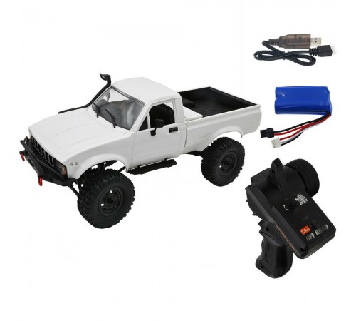 Радиоуправляемая машина WPL пикап Hilux (белый) 4WD 2.4G 1:16 RTR - WPLC-24-1 Радиоуправляемая машина WPL пикап Hilux (белый) 4WD 2.4G 1:16 RTR - WPLC-24-1