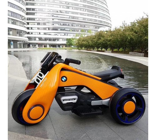 Детский электромотоцикл BMW Vision Next 100 (трицикл) - BQD-6288-ORANGE