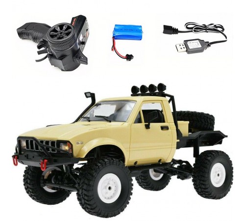 Радиоуправляемая машина WPL пикап Hilux (желтый) 4WD 2.4G 1:16 RTR - WPLC-14-YELLOW