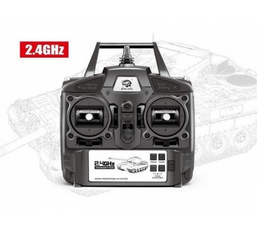 Радиоуправляемый танк Heng Long German Tiger MS version V7.0 масштаб 1:16 2.4G - 3818-1-UpgA-V7