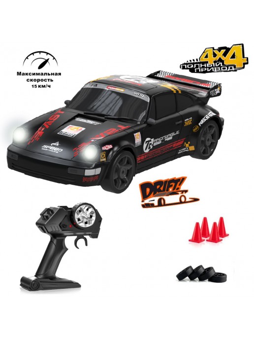 Радиоуправляемая машина для дрифта Porsche 911 GT RS 4WD 1:24 - 757-4WD33C