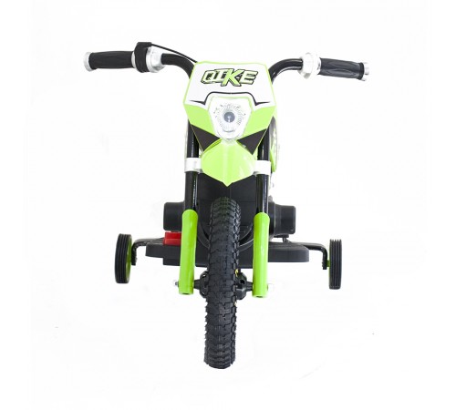 Детский кроссовый электромотоцикл Qike TD Green 6V - QK-3058-GREEN