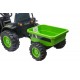 Детский электромобиль трактор с ковшом и прицепом (зеленый, 2WD, EVA) - HL389-LUX-GREEN-TRAILER