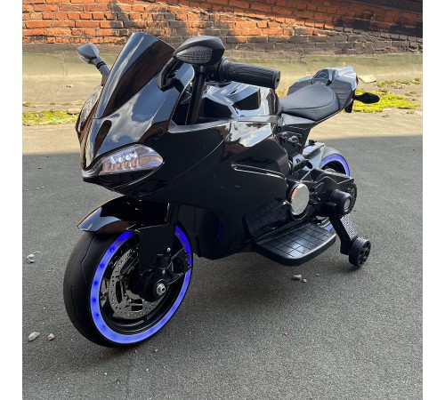 Детский электромотоцикл Ducati Black (12V, EVA, ручка газа) - FT-1628-SP-BLACK Детский электромотоцикл Ducati Black (12V, EVA, ручка газа) - FT-1628-SP-BLACK