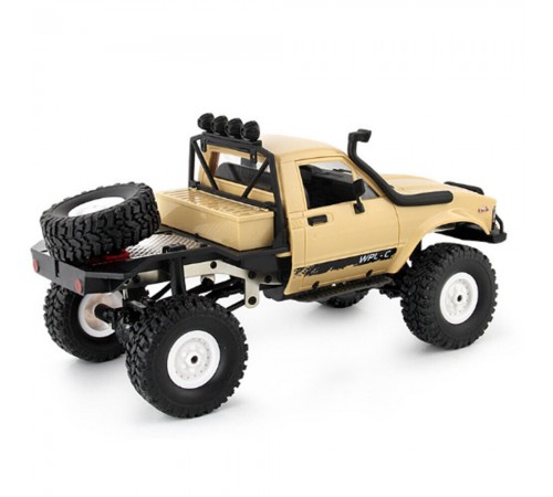 Радиоуправляемая машина WPL пикап Hilux (желтый) 4WD 2.4G 1:16 RTR - WPLC-14R-YELLOW
