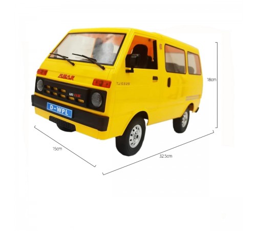 Радиоуправляемый минивэн WPL D-42 желтый, масштаб 1:10 - WPLD-42-YELLOW Радиоуправляемый минивэн WPL D-42 желтый, масштаб 1:10 - WPLD-42-YELLOW