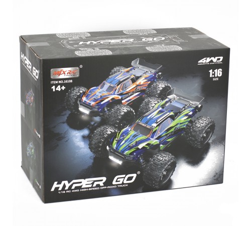 Радиоуправляемый джип MJX Hyper Go 4WD LED 1:16 2.4G - MJX-16108-ORANGE Радиоуправляемый джип MJX Hyper Go 4WD LED 1:16 2.4G - MJX-16108-ORANGE