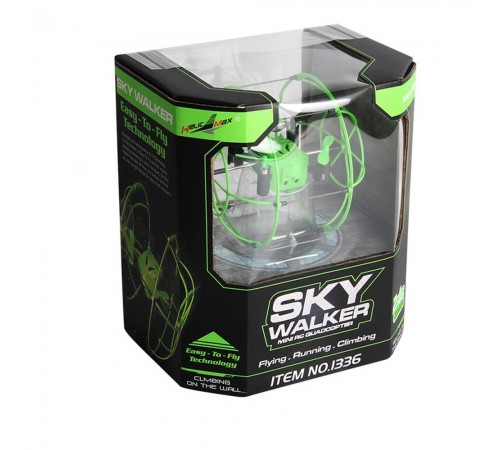 Радиоуправляемый квадрокоптер с защитной сеткой Green SkyWalker - HM1336-GREEN Радиоуправляемый квадрокоптер с защитной сеткой Green SkyWalker - HM1336-GREEN