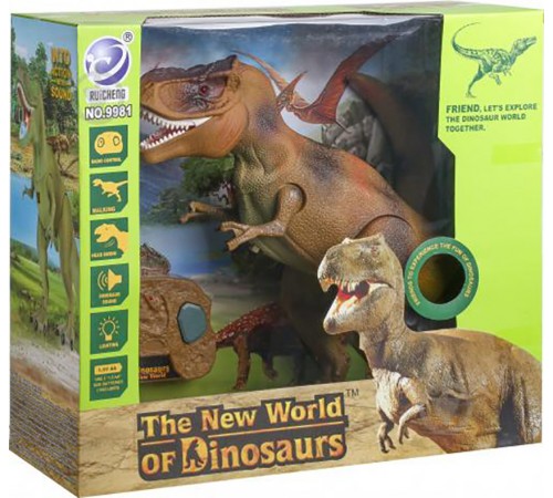 Радиоуправляемый динозавр T-Rex RuiCheng (коричневый, звук, свет) - RUI-9981-BROWN Радиоуправляемый динозавр T-Rex RuiCheng (коричневый, звук, свет) - RUI-9981-BROWN