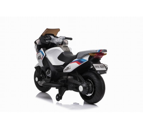 Детский электромотоцикл XMX (белый, EVA, с ручкой газа, 12V) - XMX609-WHITE Детский электромотоцикл XMX (белый, EVA, с ручкой газа, 12V) - XMX609-WHITE