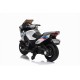 Детский электромотоцикл XMX (белый, EVA, с ручкой газа, 12V) - XMX609-WHITE