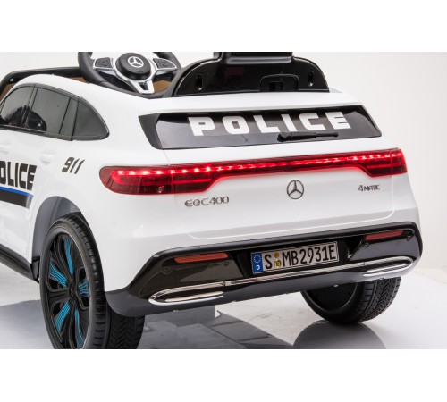 Детский электромобиль Mercedes Benz Police EQC 400 4MATIC - HL378-WHITE
