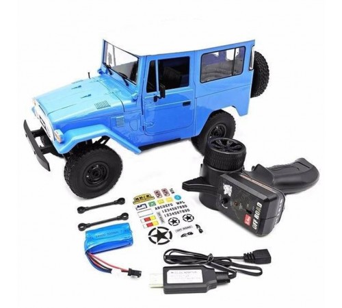 Радиоуправляемый внедорожник WPL Toyota FJ40 Blue 4WD масштаб 1:16 2.4G - WPLC-34-BLUE Радиоуправляемый внедорожник WPL Toyota FJ40 Blue 4WD масштаб 1:16 2.4G - WPLC-34-BLUE