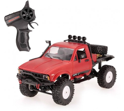 Радиоуправляемая машина WPL пикап Hilux (красный) 4WD 2.4G 1:16 RTR - WPLC-14-RED Радиоуправляемая машина WPL пикап Hilux (красный) 4WD 2.4G 1:16 RTR - WPLC-14-RED