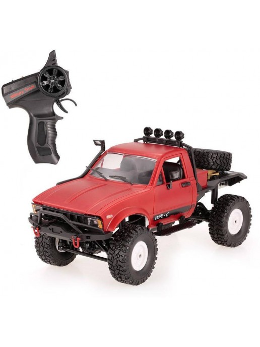 Радиоуправляемая машина WPL пикап Hilux (красный) 4WD 2.4G 1:16 RTR - WPLC-14-RED
