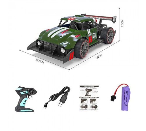 Радиоуправляемый спортивный пикап (темно-зеленый, пар) 2.4G - HD3400-DARK-GREEN