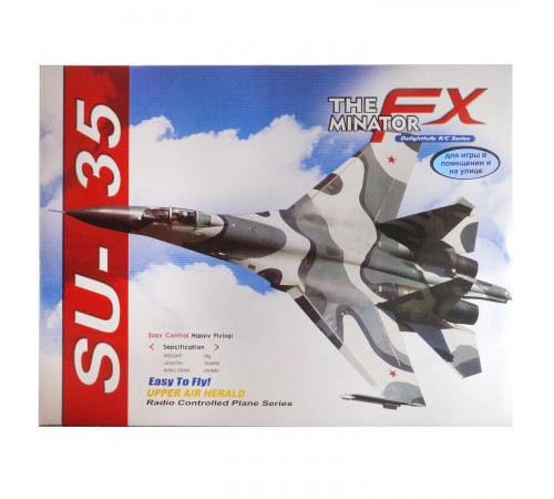 Радиоуправляемый самолет SU-35 для начинающих 2.4G - FX820-YELLOW Радиоуправляемый самолет SU-35 для начинающих 2.4G - FX820-YELLOW